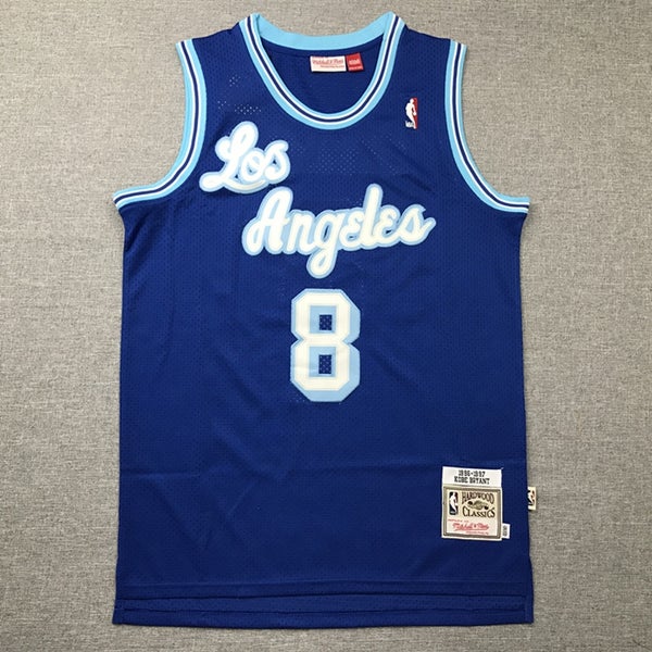 Men 8 Kobe Bryant Jersey Blue Christmas Los Angeles Lakers