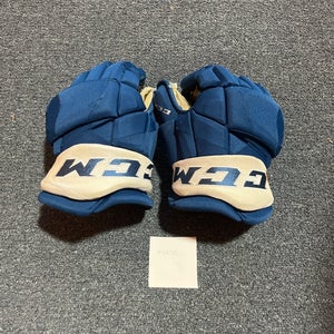 Used Blue CCM HGPJSPP Pro Stock Gloves #61 14”