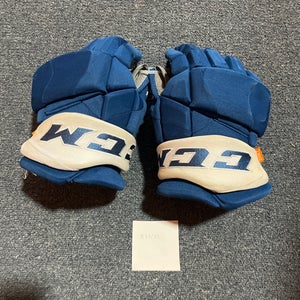 Used Blue CCM HGPJSPP Pro Stock Gloves Colorado Avalanche #61 14”