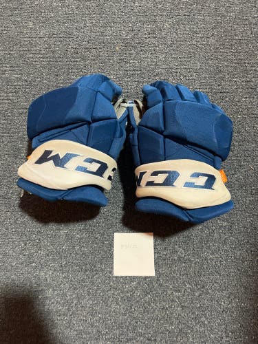 Used Blue CCM HGPJSPP Pro Stock Gloves Colorado Avalanche #61 14”