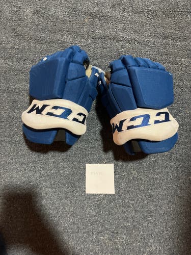 Used Blue CCM HGTKPP Pro Stock Gloves Colorado Avalanche #63 14”