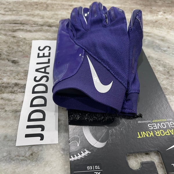 Nike Vapor Knit Magnigrip Football Gloves Purple DM0056-519