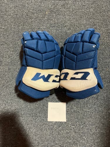 Used Blue CCM HGTKPP Pro Stock Gloves Colorado Avalanche #79 14”