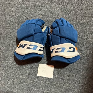 Used Blue CCM HGPJSPP Pro Stock Gloves Colorado Avalanche #65 14”