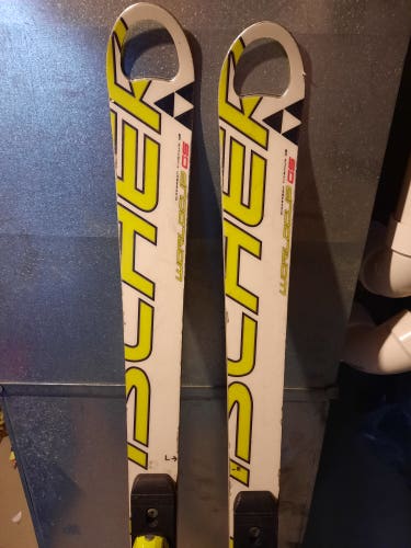 Used Fischer Racing RC4 World Cup GS Skis 150cm with bindings