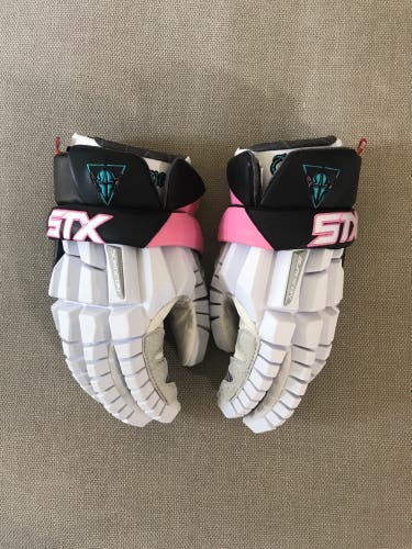 PLL Chrome Game Worn STX Rzr Lacrosse Gloves