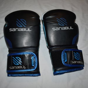 Sanabul Essential Gel 16oz Boxing / MMA Gloves, Black/White, Great Condition!