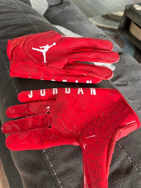 New XL Air Jordan Batting Gloves WhiteRed