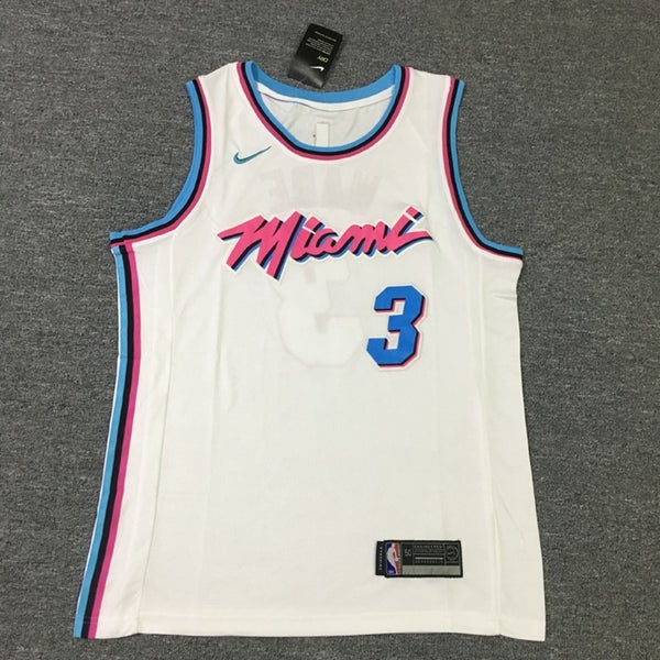 D Wade Jersey Miami Heat Miami Vice Jersey Sz Large Miami Heat Miami Vice  Jersey