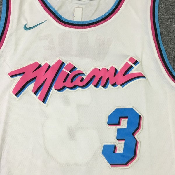 D Wade Jersey Miami Heat Miami Vice Jersey Sz Large Miami Heat Miami Vice  Jersey