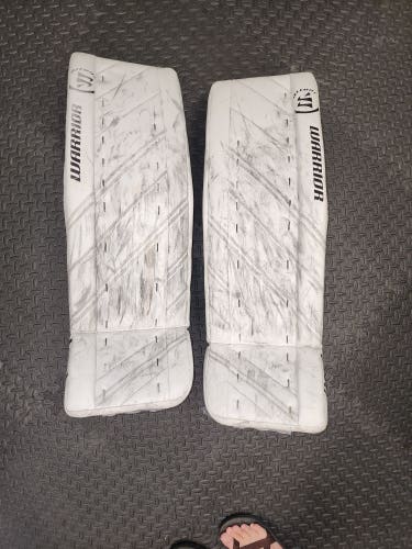 Used 35" Warrior Ritual G4 Pro Goalie Leg Pads Pro Stock