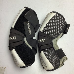 Used Warrior Burn Lg Lacrosse Arm Pads And Guards