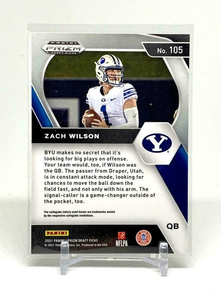 : Zach Wilson 2021 Panini Prizm Draft Picks Crusade