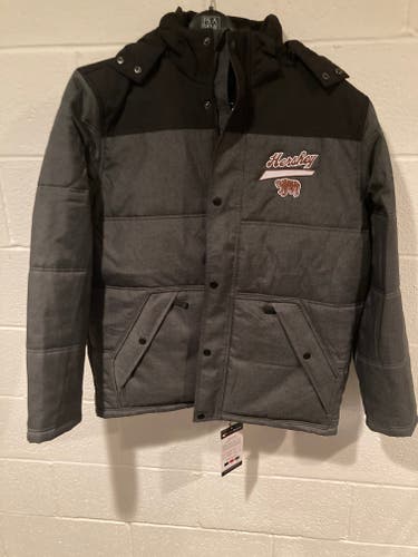 New Men's Winter Coat with Vintage Hershey Bears Logo