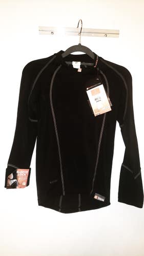New - Shock Doctor Core Compression Long Sleeve- Black - Boys Small