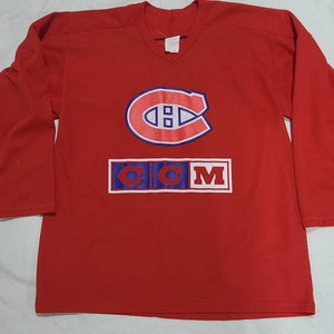 Vintage CCM Montreal Canadiens NHL Hockey Practice Jersey Mens Large