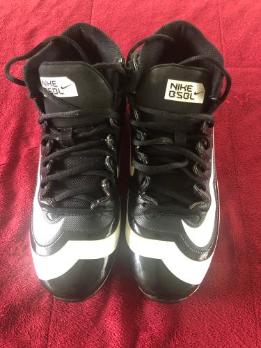 Black Used Molded Cleats Nike Huarache