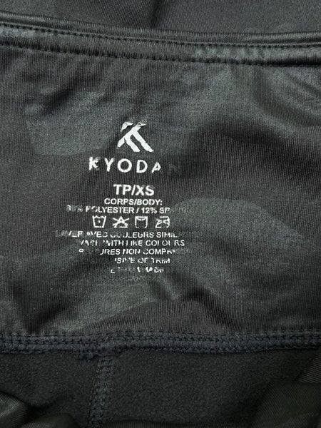 Kyodan High Waisted Brushed Printed Leggings Black Camo Women's XS