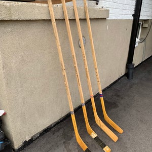 VINTAGE STRAIGHT HOCKEY STICKS HARD TO FIND GREAT SHAPE