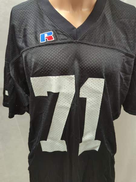 Vintage Russell Athletic Black Football Jersey XL | SidelineSwap