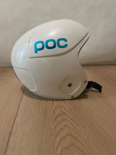 Used white XS/Small POC Skull Orbic Comp Helmet FIS legal