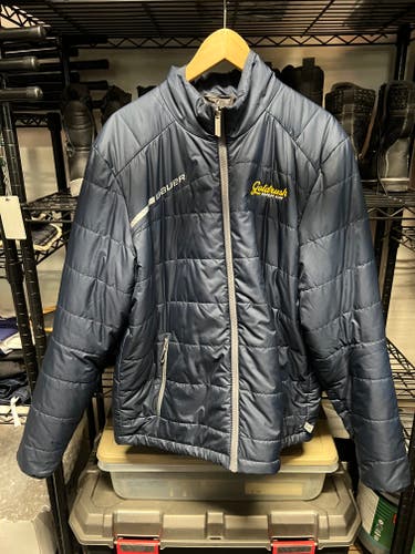 Men's Hockey Puffer Jacket - Goldrush Hockey Club - Great for Coaches or Fans