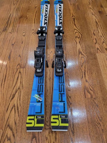 Stockli Laser SL FIS Skis 144 cm With Solomon Z10 Bindings