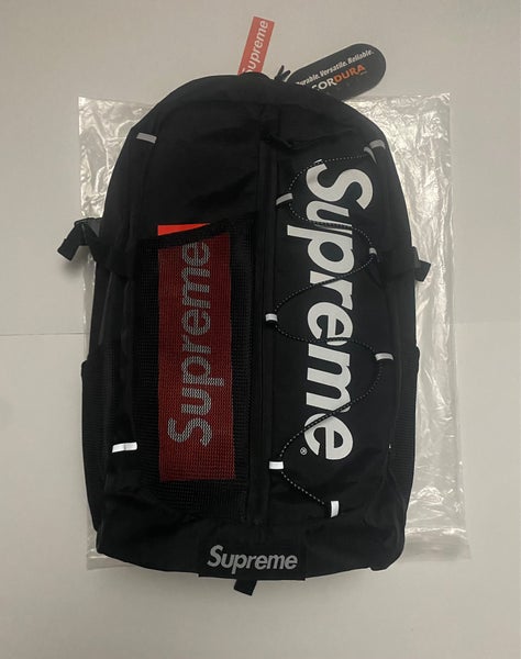 supreme backpack black