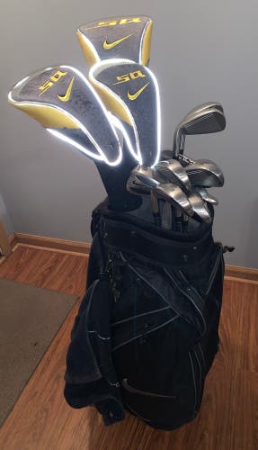 Nike SQ/Slingshot Complete Golf Club Set w/Matching Bag & Ping Putter