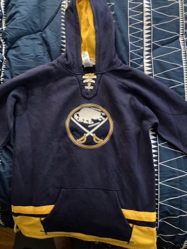 Blue Used Youth XL Jack Eichel Buffalo Sabres CCM Sweatshirt
