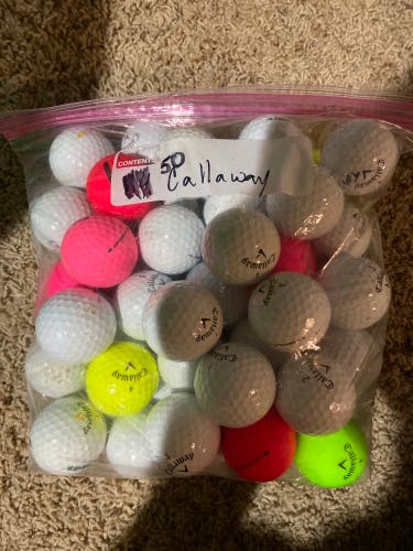Used Callaway 50 Pack Balls