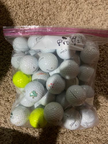 Used Titleist 50 Pack Pro V1 Balls