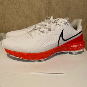Nike React Infinity Pro CT6620-106 Golf Shoes White Infrared Black Men's Sz 9.5