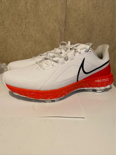 Nike React Infinity Pro CT6620-106 Golf Shoes White Infrared Black Men's Sz 9.5