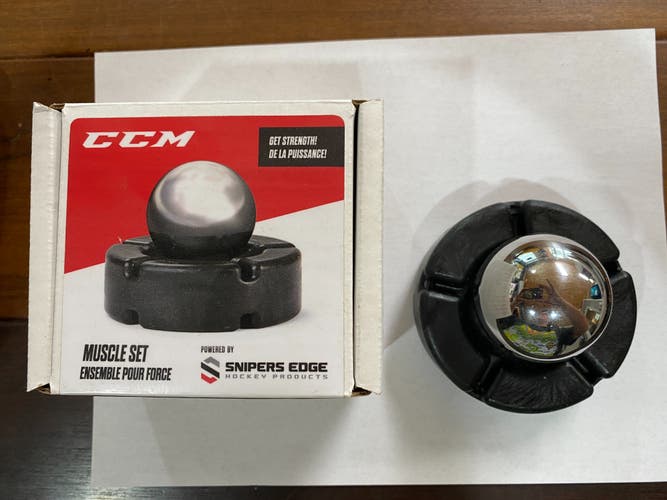 New CCM stickhandling muscle ball and puck set.