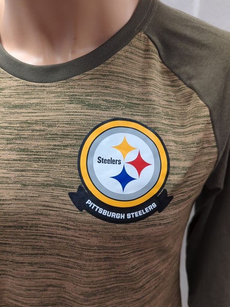 Pittsburgh Steelers Salute To Service Women's 3/4 Sleeve Shirt M NFL