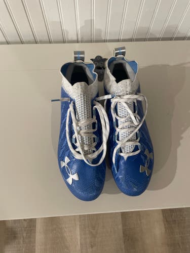 Blue Men's Molded Cleats Low Top Spotlight MC