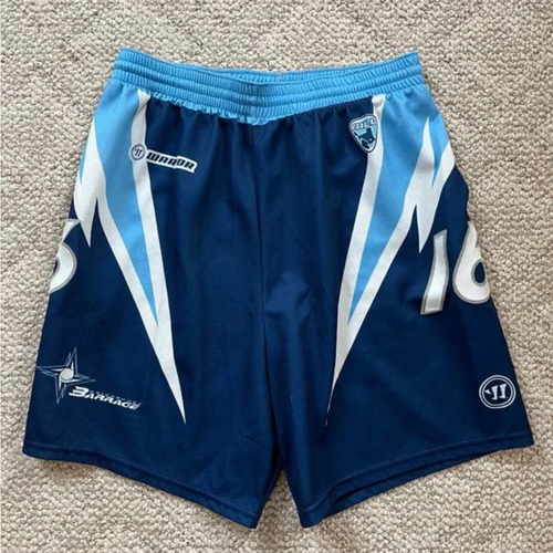 MLL Bridgeport Barrage Warrior Lacrosse Shorts #16 Men's Large RARE