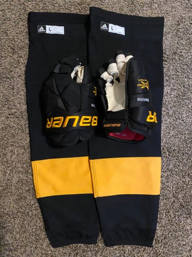 13” Penguins Stadium Series Bauer Vapor 1X Pro Gloves 13" Pro Stock