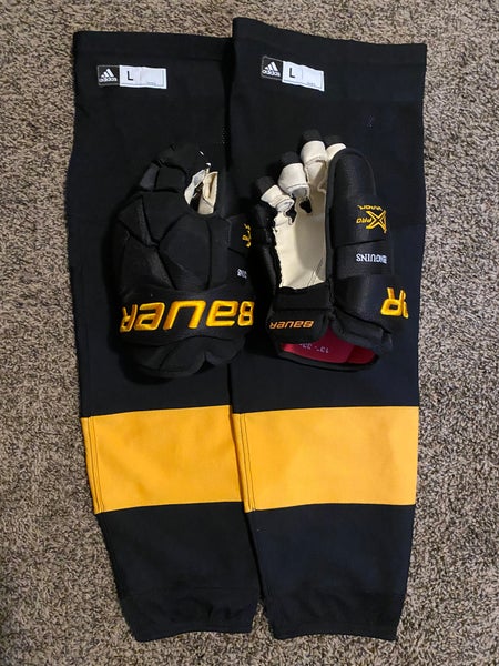 13” Penguins Stadium Series Bauer Vapor 1X Pro Gloves 13" Pro Stock