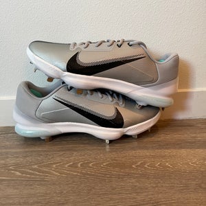 Nike Force Zoom Trout 7 Pro Metal Grey Mens Size 15 DC9905-006