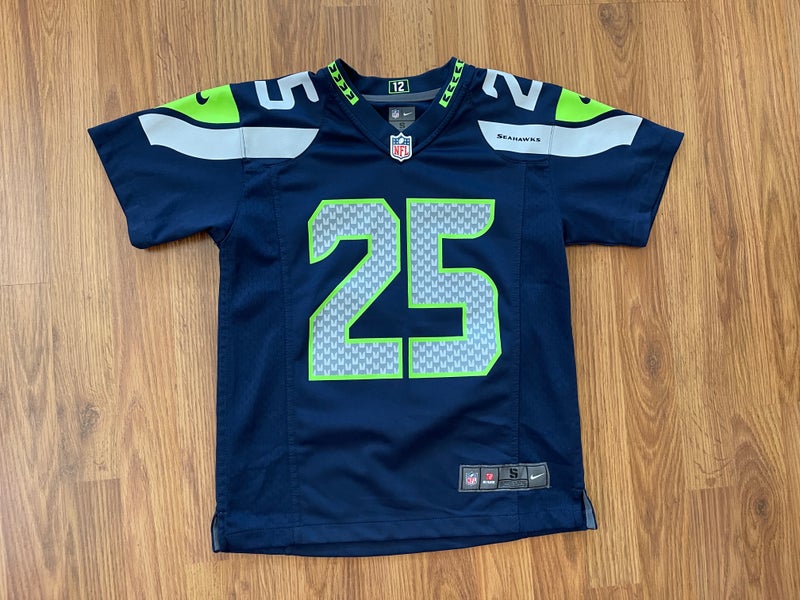 Seattle Seahawks Richard Sherman #25 NFL FOOTBALL Boys Size Small Kids  Jersey!