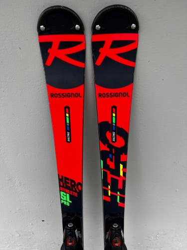 Used Unisex 2021 Rossignol Racing Hero FIS SL Pro Skis With Bindings