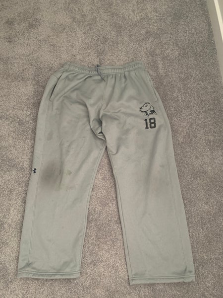 Umbc Lacrosse Team Issued Gray Used XL Under Armour Pants