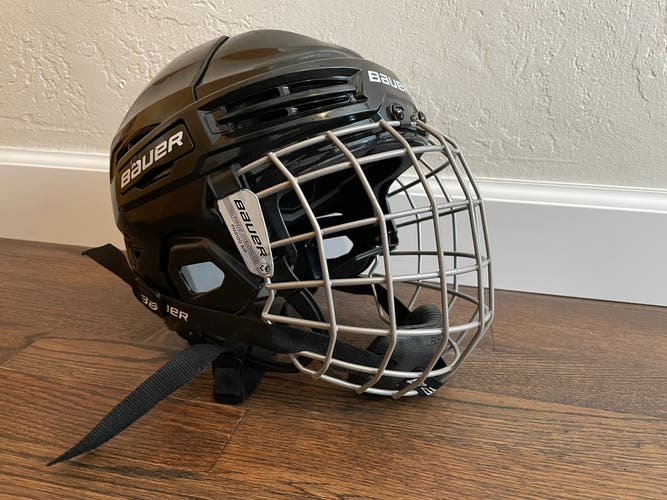 Used Small Bauer  IMS 5.0 Helmet With FM2100 Cage