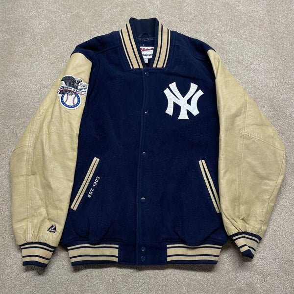 Men men Majestic Jacket MLB New York Yankees Varsity Sweater Baseball M L  XOB847