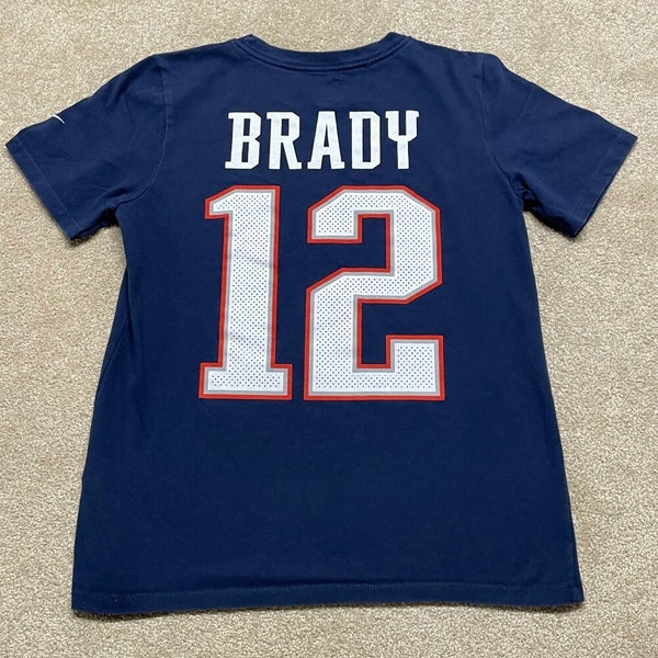 Nike New England Patriots Tom Brady Blue Jersey Youth Girls Small