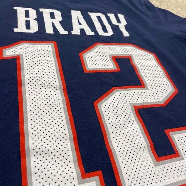 Blue Used Youth Medium Nike Jersey Tom Brady Pats Edition