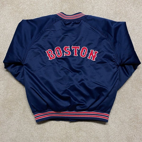 Boston Red Sox Jacket Youth Medium Kids Blue Nike Satin MLB Baseball  Vintage