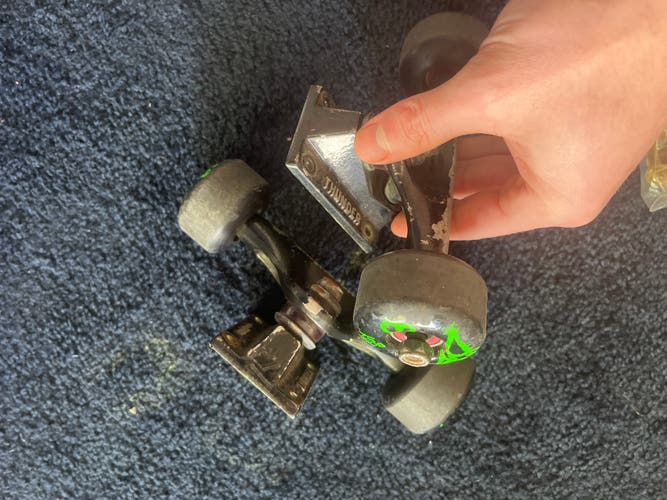 Thunder trucks with bones wheels and bearings